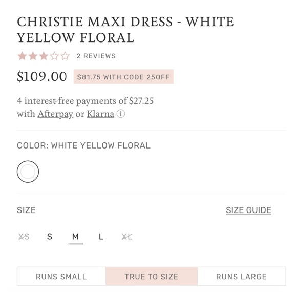 NWT Petal & Pup Yellow Floral Embroidered Midi Dress - Picture 4 of 10